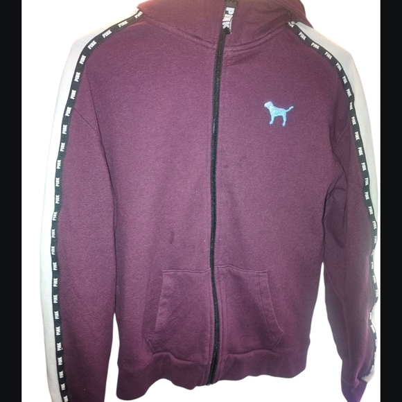 Victoria's Secret Sweaters - Women's Plum Zip-Up Hoodie Victoria's Secret